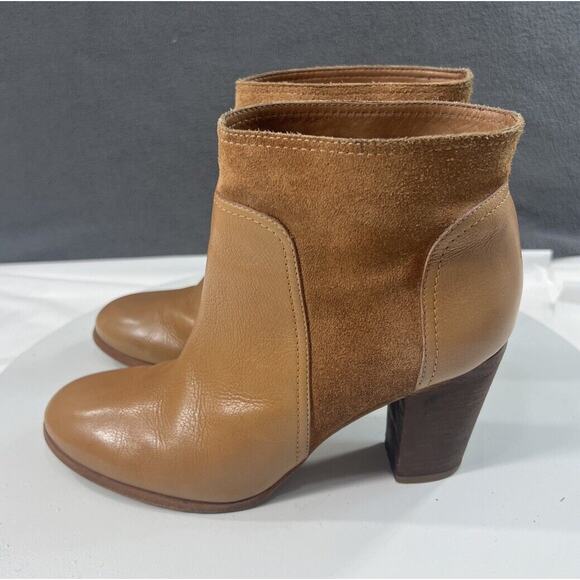 Kate Spade Luckie Ankle Boots Booties Tan Brown Suede Leather Women’s Size 7.5 - Picture 5 of 16